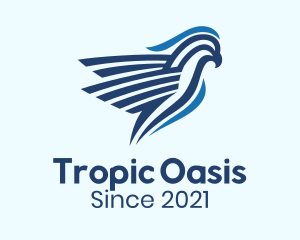 Blue Tropical Cockatoo logo design