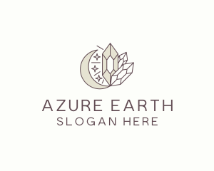 Cosmic Crystal Stone logo design