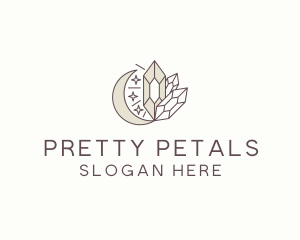 Cosmic Crystal Stone logo design