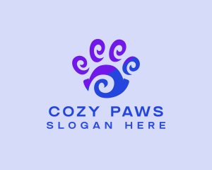 Pet Paw Print logo design