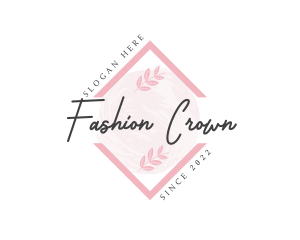 Diamond Watercolor Fashion logo design