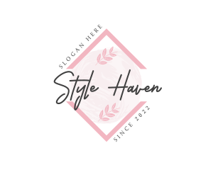 Diamond Watercolor Fashion logo design