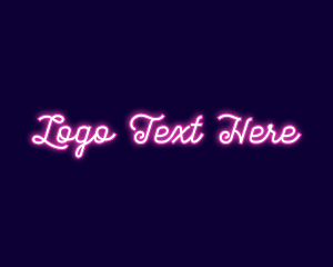 Sign - Neon Light Company logo design