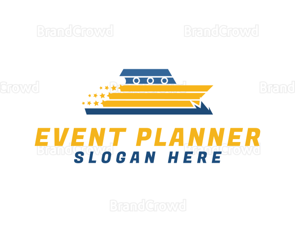 Sailing Speedboat Star Logo
