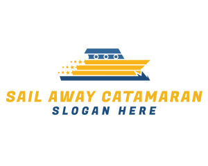 Sailing Speedboat Star logo design