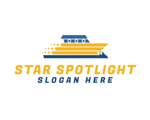 Sailing Speedboat Star logo design