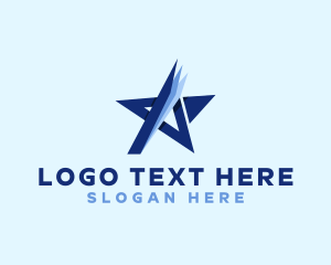 Blue - Star Paper Startup logo design