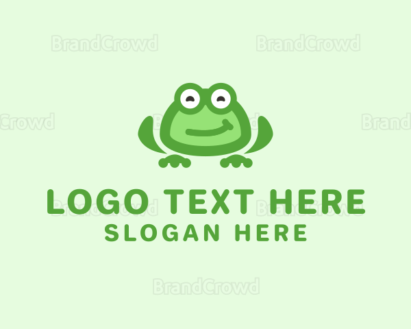 Happy Frog Pet Logo