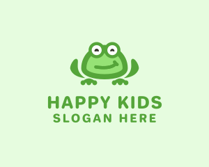 Happy Frog Pet  logo design