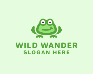 Happy Frog Pet  logo design