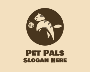 Playing Pet Cat  logo design