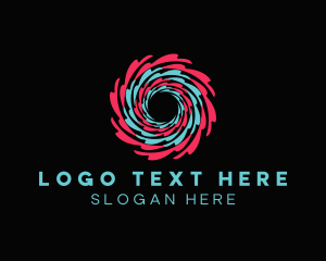 Printing - Creative Splash Swirl logo design