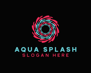 Creative Splash Swirl logo design