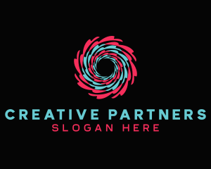 Creative Splash Swirl logo design