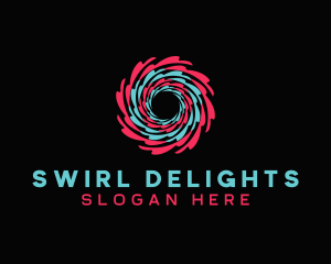 Creative Splash Swirl logo design