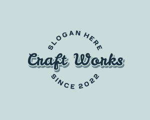 Crafting - Cursive Business Craft logo design