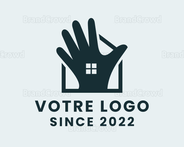 House Builder Hand Logo