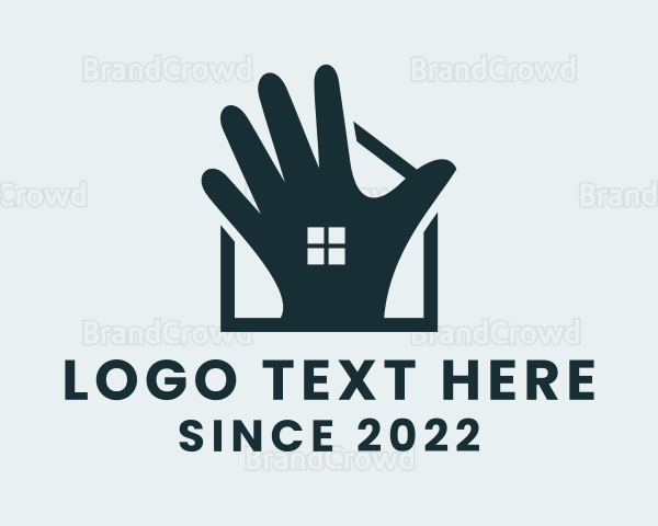 House Builder Hand Logo