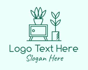 Desk - Indoor Plant Homeware logo design
