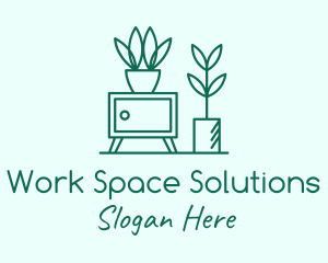 Desk - Indoor Plant Homeware logo design