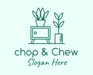 Upholstery - Indoor Plant Homeware logo design