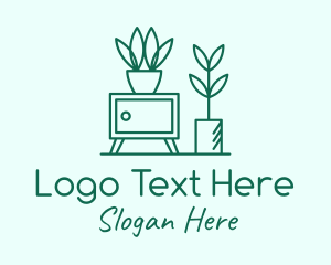 Woodwork - Indoor Plant Homeware logo design