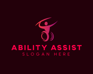 Handicap - Javelin Paralympic Wheelchair logo design