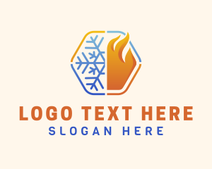 Hot & Cold Temperature Logo