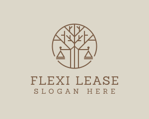 Tree Lawyer Scale logo design