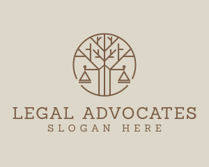 Tree Lawyer Scale logo design