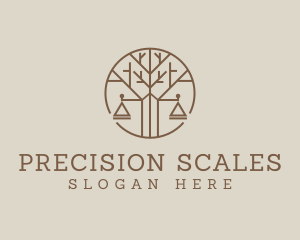 Tree Lawyer Scale logo design