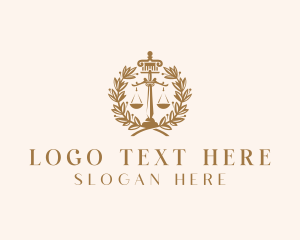 Pillar - Legal Justice Attorney logo design