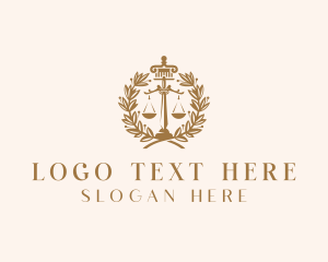 Column - Legal Justice Attorney logo design