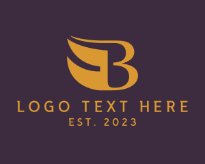 Company - Premium Elegant Wing Letter B logo design