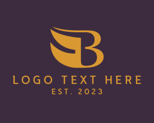 Luxe - Premium Elegant Wing Letter B logo design