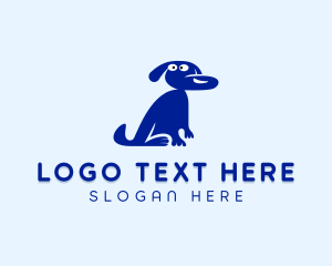 Siberian Husky - Cartoon Pet Dog logo design