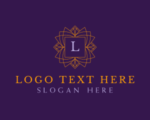 Regal Emblem Floral logo design