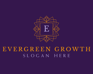 Regal Emblem Floral logo design