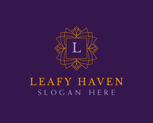 Regal Emblem Floral logo design