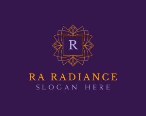 Regal Emblem Floral logo design