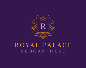 Regal Emblem Floral logo design