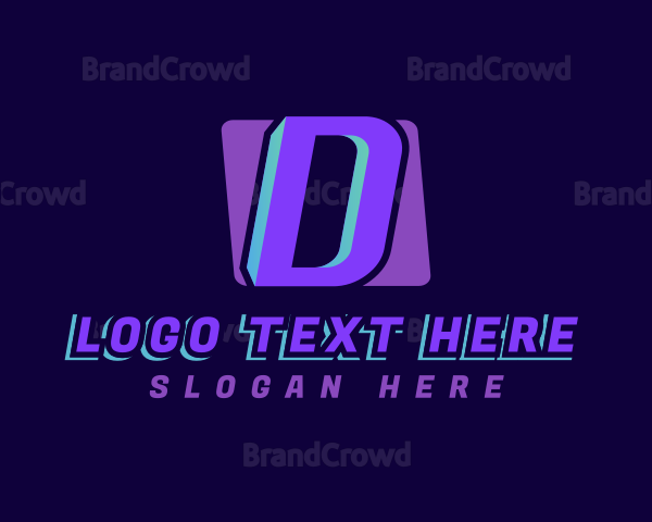 Gradient Business Letter D Logo