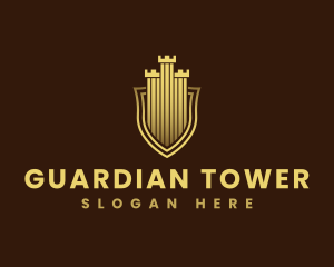 Watchtower - Castle Tower Shield logo design