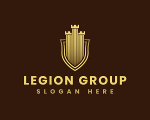 Legion - Castle Tower Shield logo design