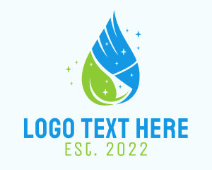 Liquid - Eco Housekeeping Service logo design