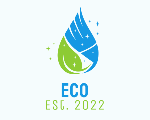 Sanitary - Eco Housekeeping Service logo design