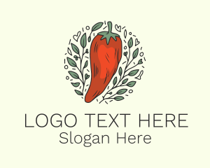 Spice Leaf Plant Logo