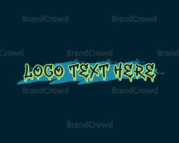 Graffiti Paint Wordmark Logo