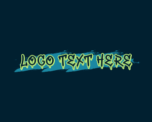 Graphic - Graffiti Paint Wordmark logo design