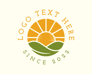 Sun - Sun Leaf Agriculture logo design